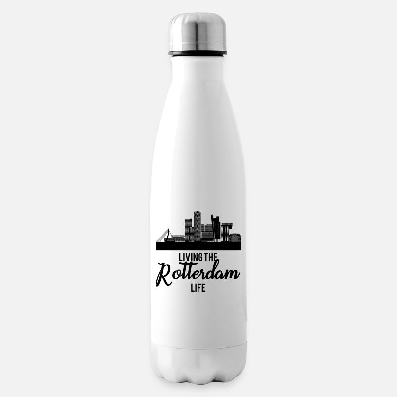 Rotterdam - Pays-Bas - Pays-Bas - Randstad - Bouteille isotherme - blanc