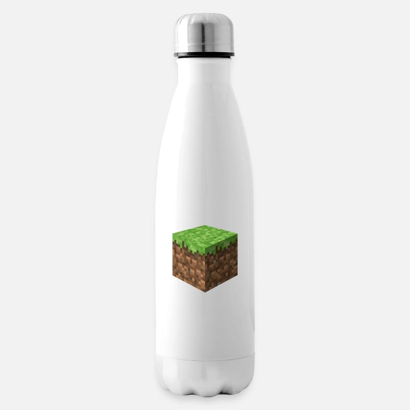 3D Block - Isolierflasche - Weiß