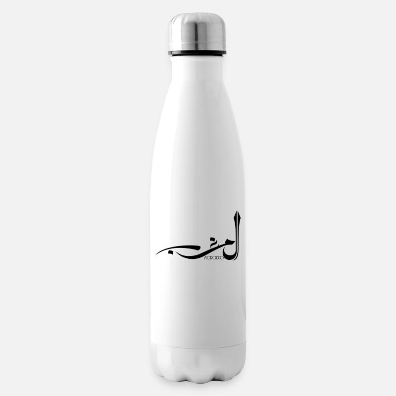 Chemise Maroc en calligraphie arabe - Bouteille isotherme - blanc