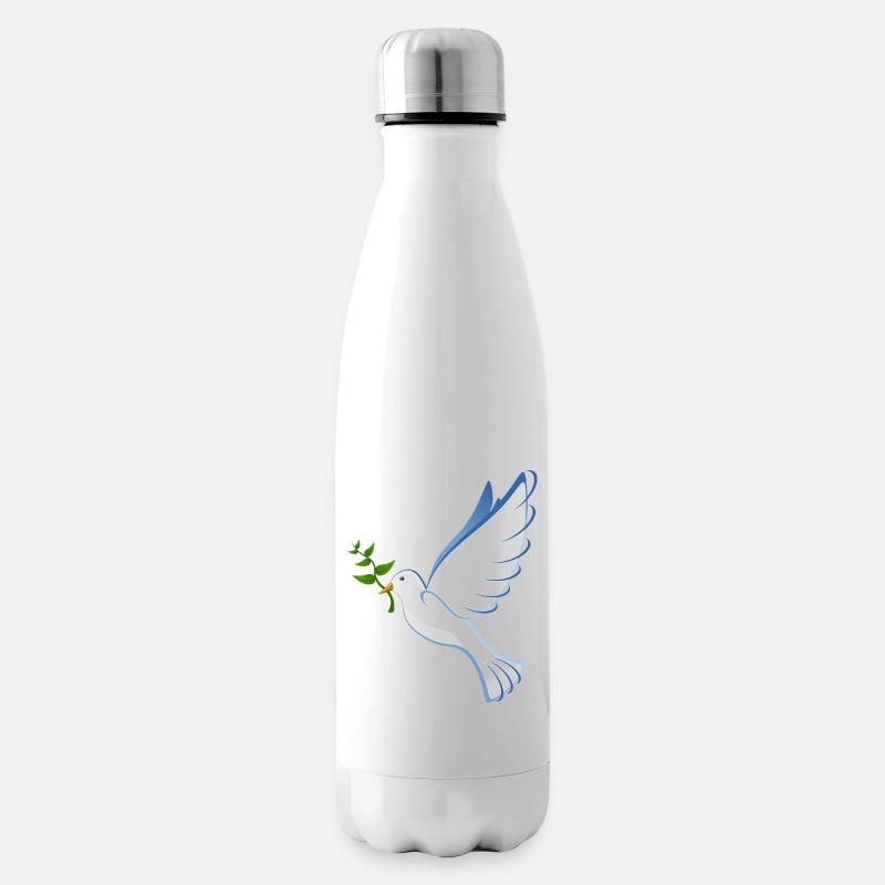 Taube - Isolierflasche - Weiß