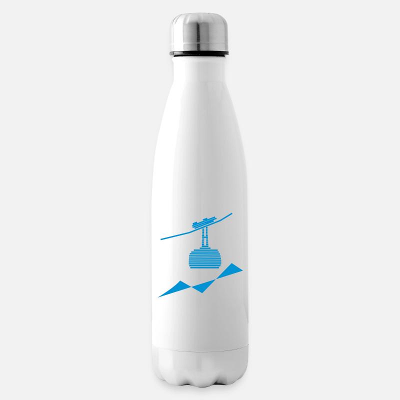 téléphérique 4 - Bouteille isotherme - blanc