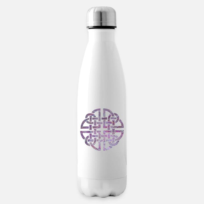 keltischer knoten 8 e 62 - Isolierflasche - Weiß
