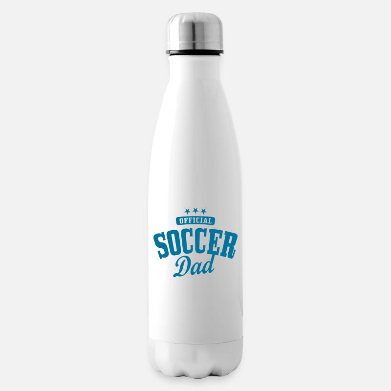 soccer dad - Bouteille isotherme - blanc
