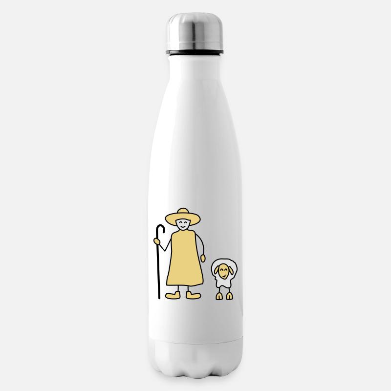 schaefer schafe tier beruf - Isolierflasche - Weiß