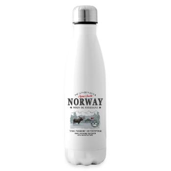 Norway Moose - Isolierflasche - Weiß - Rechts