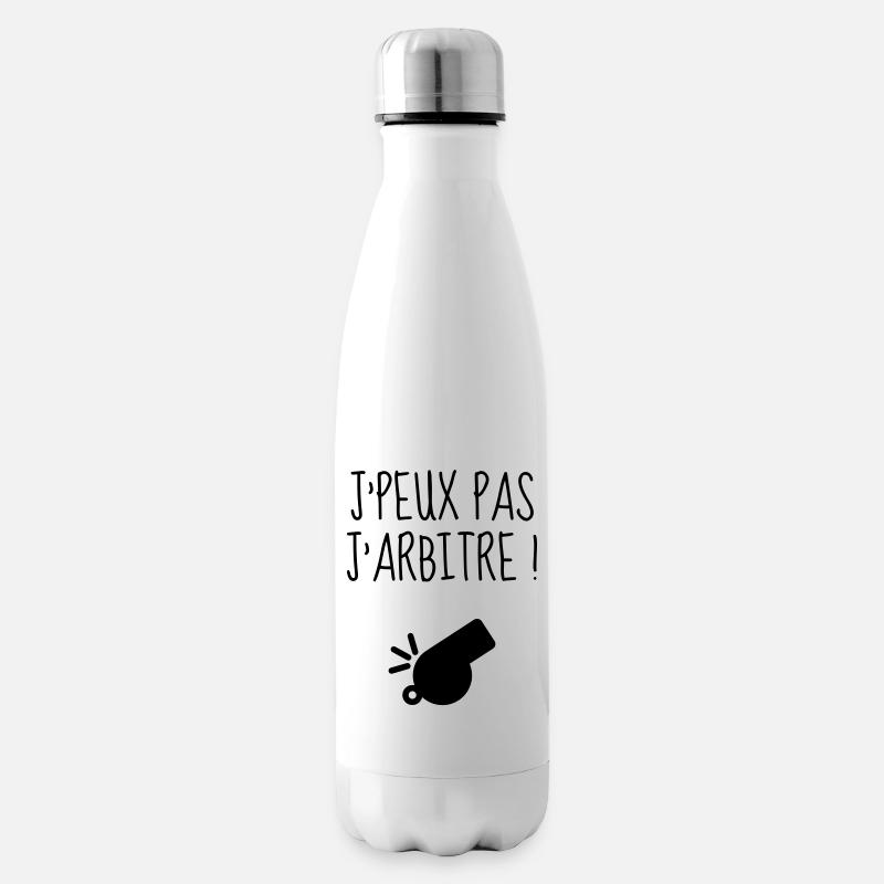 Arbitre / Arbitrage / Sport / Sifflet - Bouteille isotherme - blanc