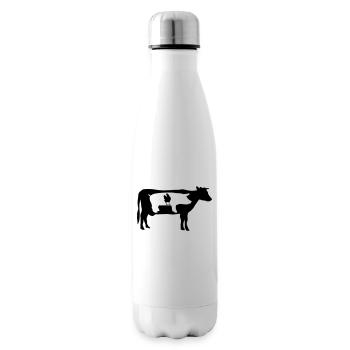 Farm animals, cow, pig, chicken - Insulated Water Bottle - white - Right