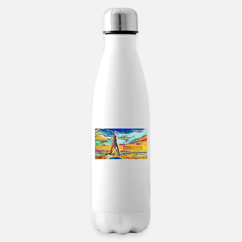 Cuxhaven Kugelbake - Bouteille isotherme - blanc