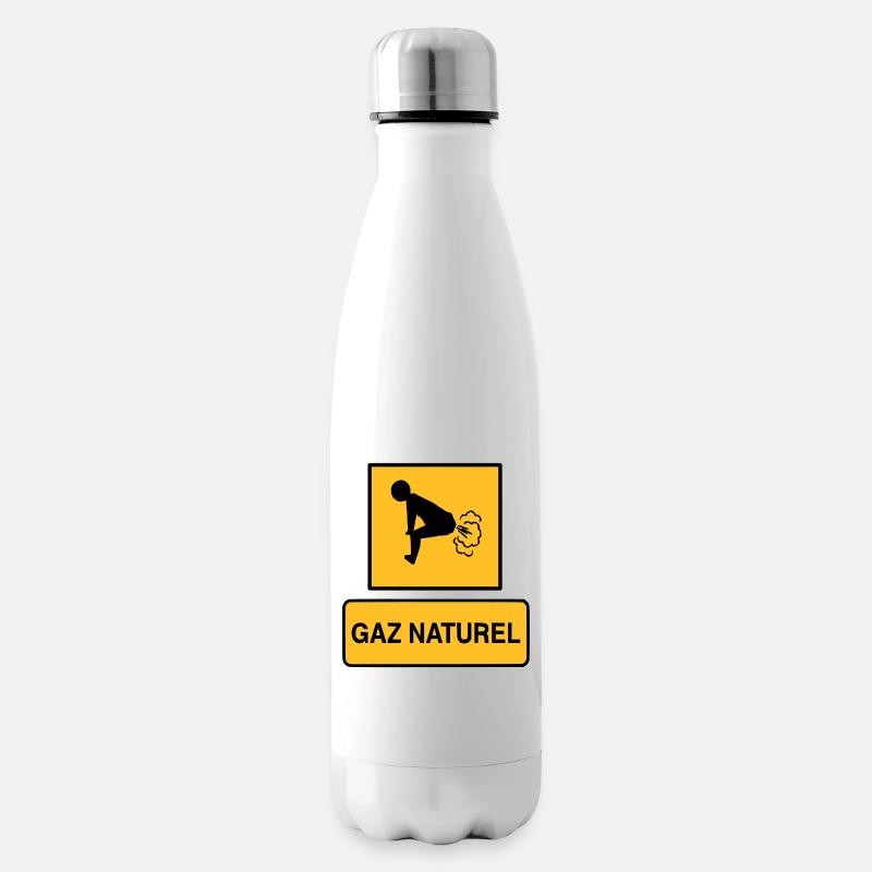 Gaz naturel - Bouteille isotherme - blanc