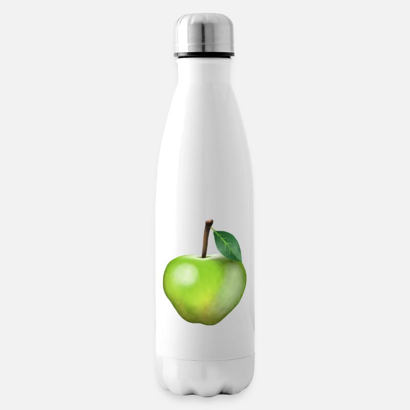 Pomme verte - Bouteille isotherme - blanc
