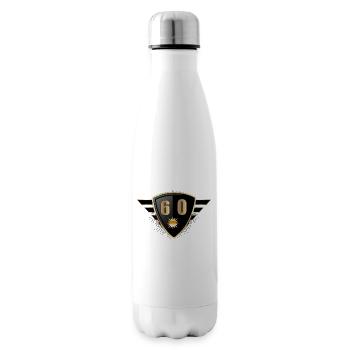 60th Birthday Anniversary - Insulated Water Bottle - white - Right