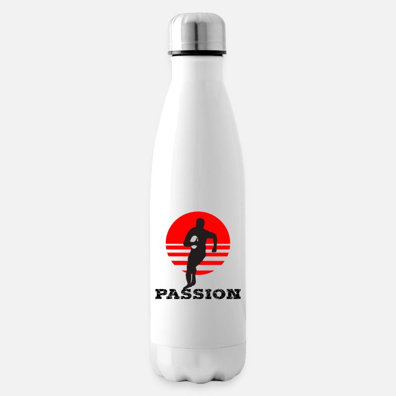 Rugby - Isolierflasche - Weiß