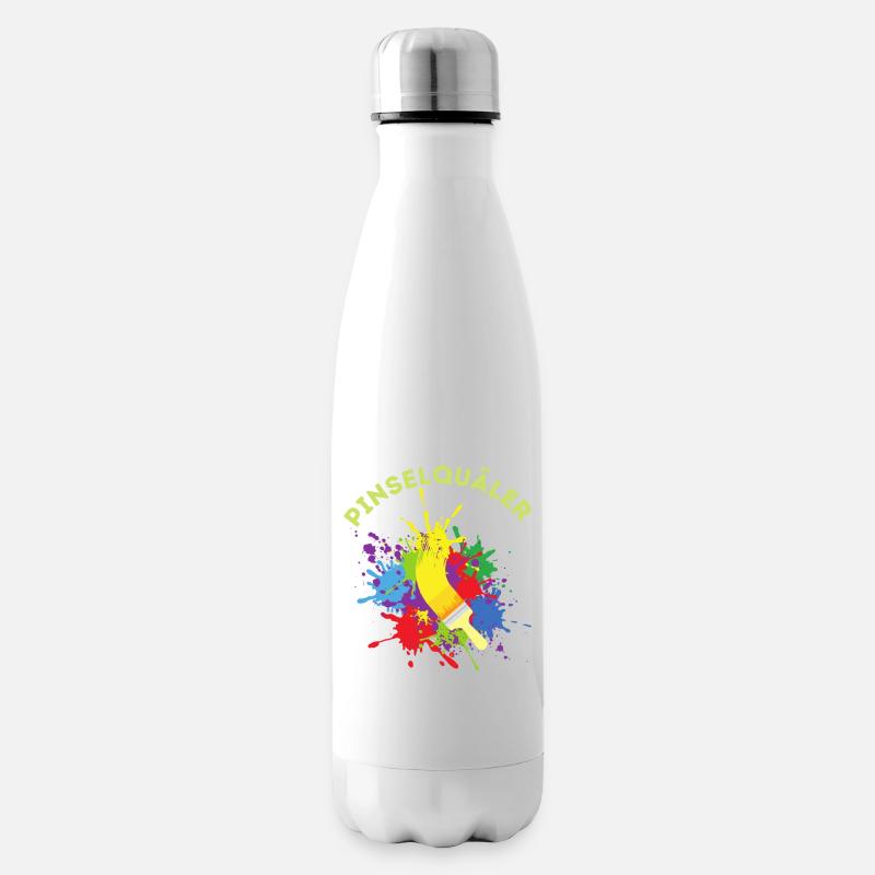 Pinselquäler Maler Handwerker Lackierer Pinsel - Isolierflasche - Weiß