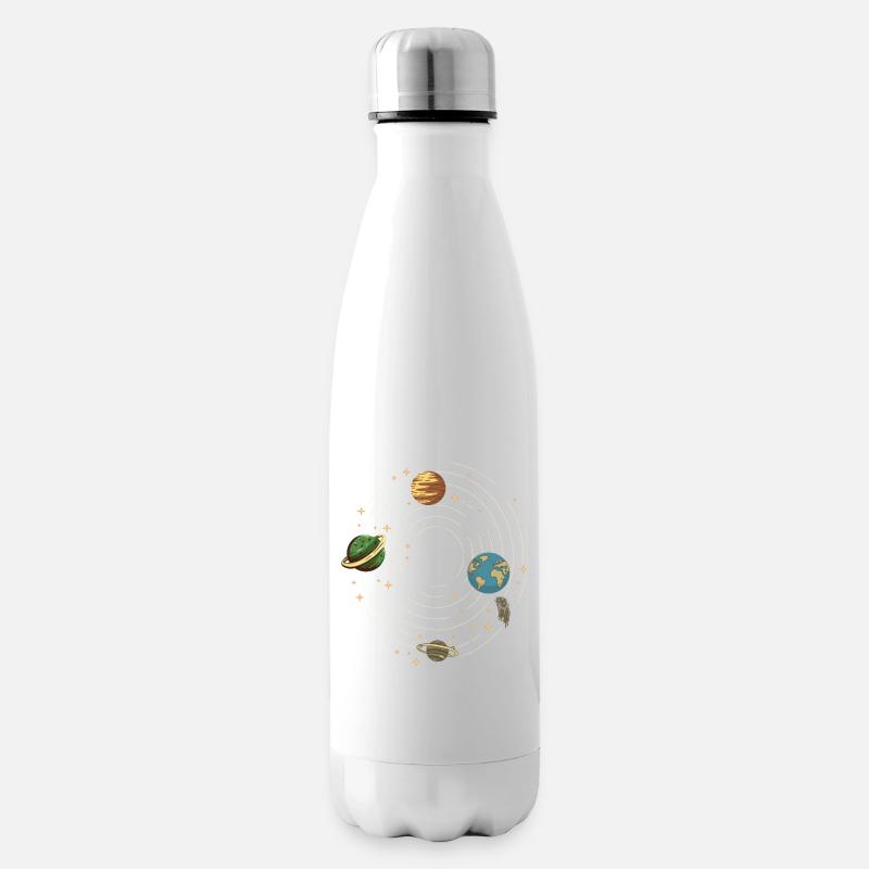 Planeten - Isolierflasche - Weiß