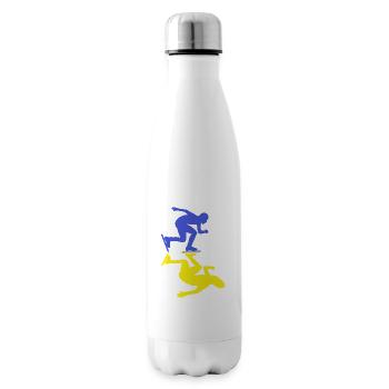 eisläufer shorttrack eisschnelllauf schlittschuh - Isolierflasche - Weiß - Rechts