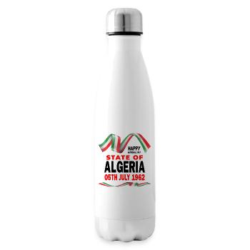 Alegria National Day, gift Algeria - Insulated Water Bottle - white - Right
