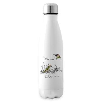 Grünspecht - Isolierflasche - Weiß - Rechts
