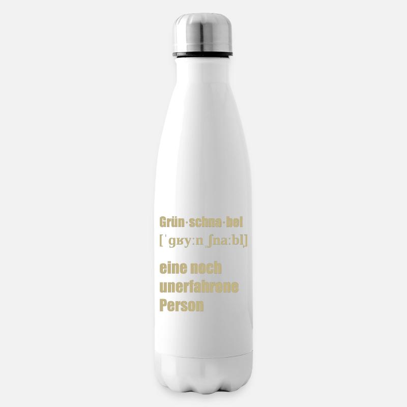 Grünschnabel - Isolierflasche - Weiß