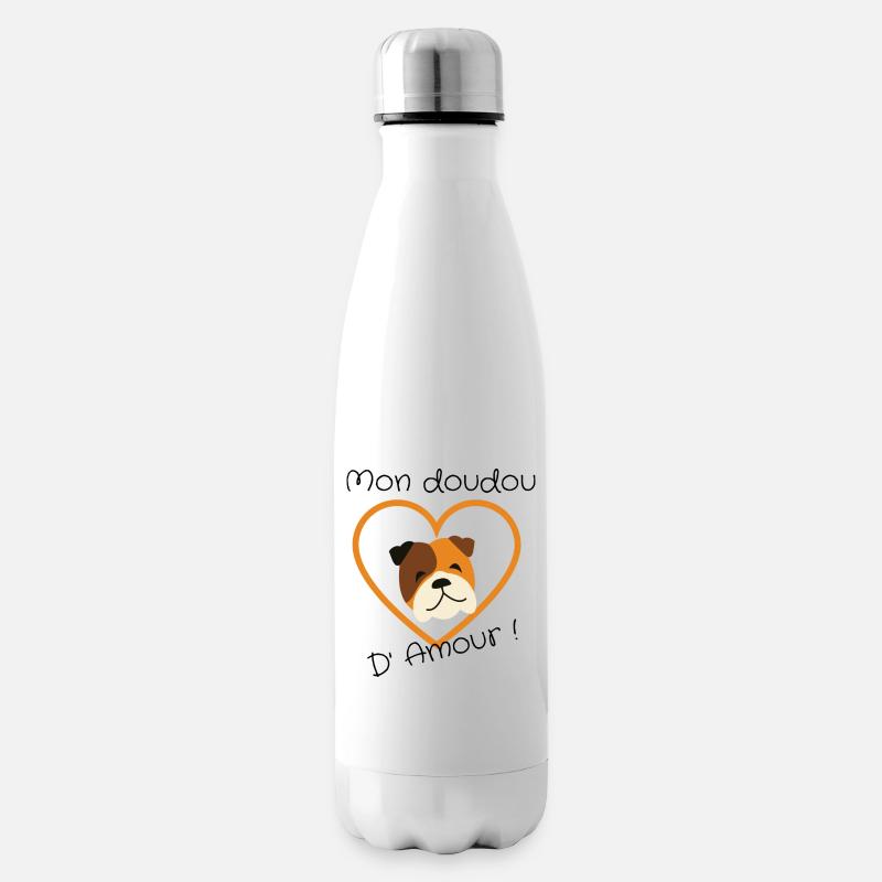 mon doudou d' amour - Bouteille isotherme - blanc