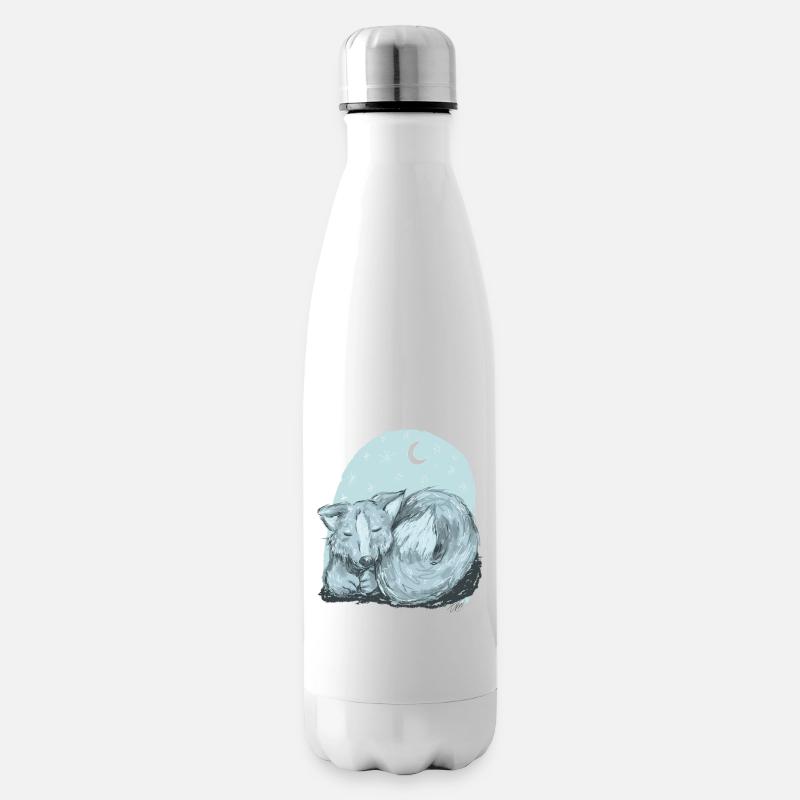 Vinja the she-wolf - Insulated Water Bottle - white