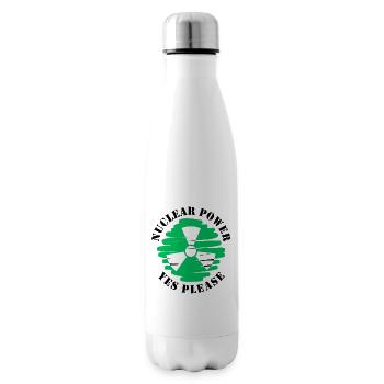 Atomkraft, Ja bitte, Kernenergie - Isolierflasche - Weiß - Rechts