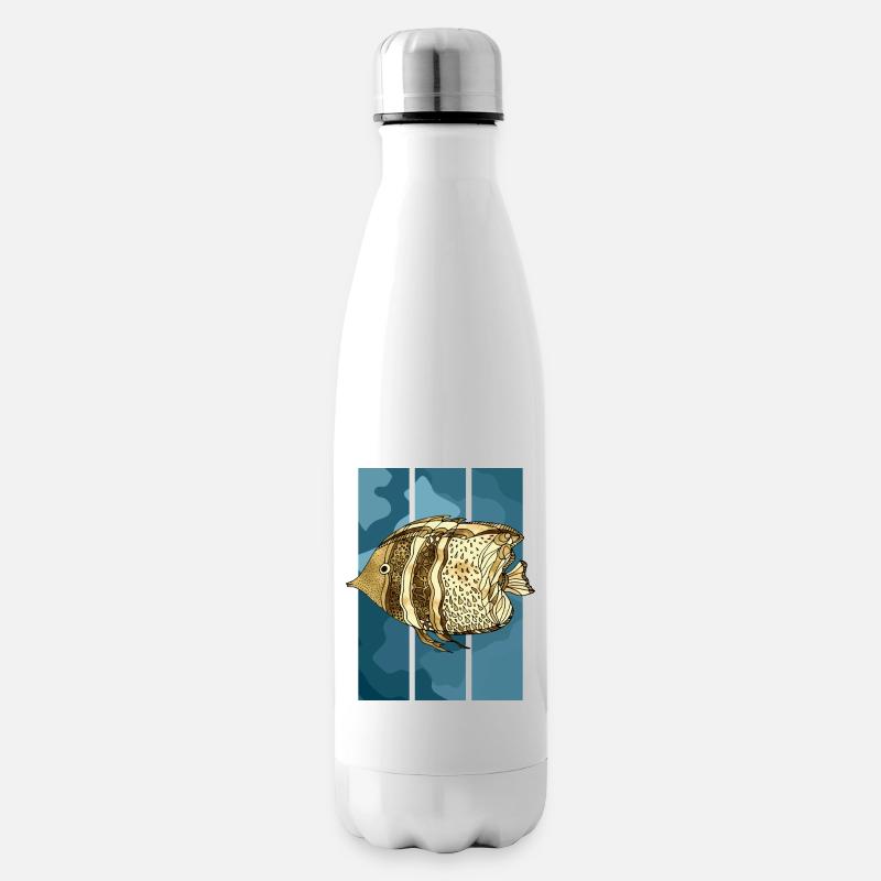 Fisch - Isolierflasche - Weiß
