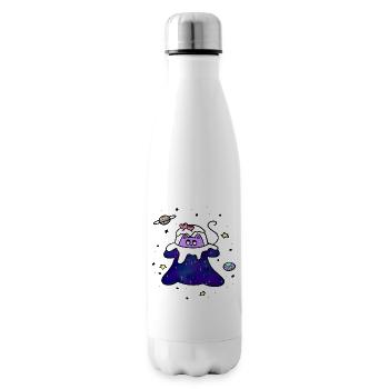Chat spatial - Bouteille isotherme - blanc - Droite