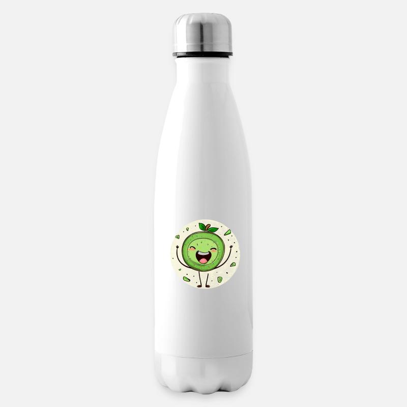 Kiwi joyeux - Bouteille isotherme - blanc