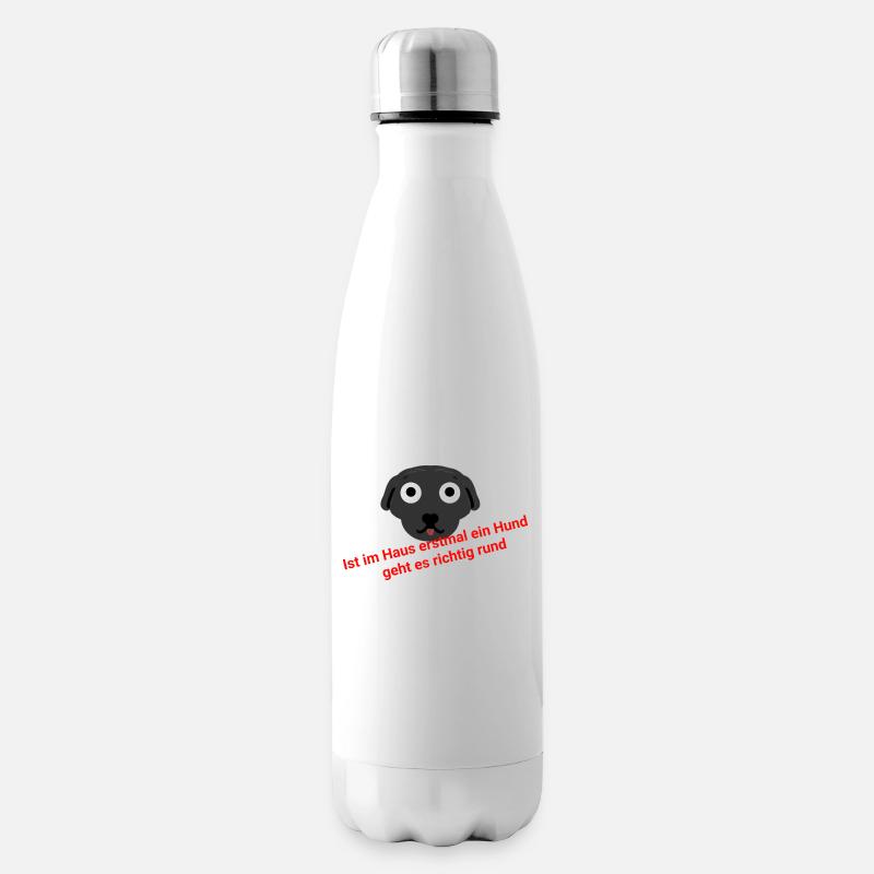 Lustiger Spruch Hund. - Isolierflasche - Weiß
