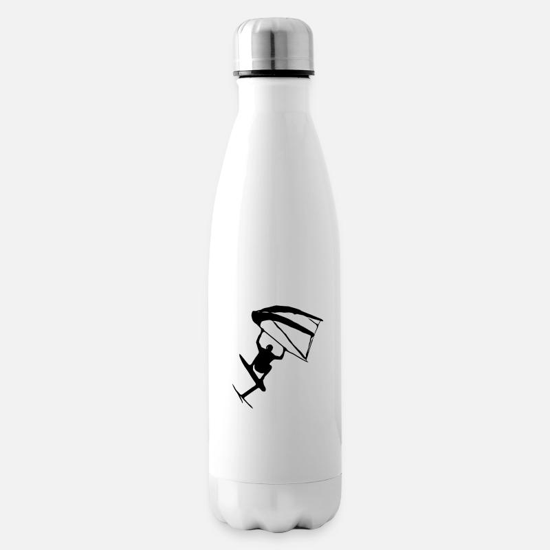 Style Wingfoil Tendance - Bouteille isotherme - blanc
