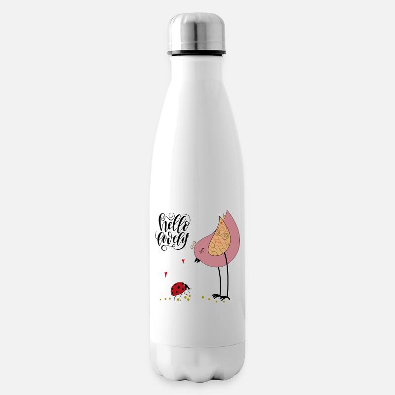 Hello Lovely Valentine - Isolierflasche - Weiß