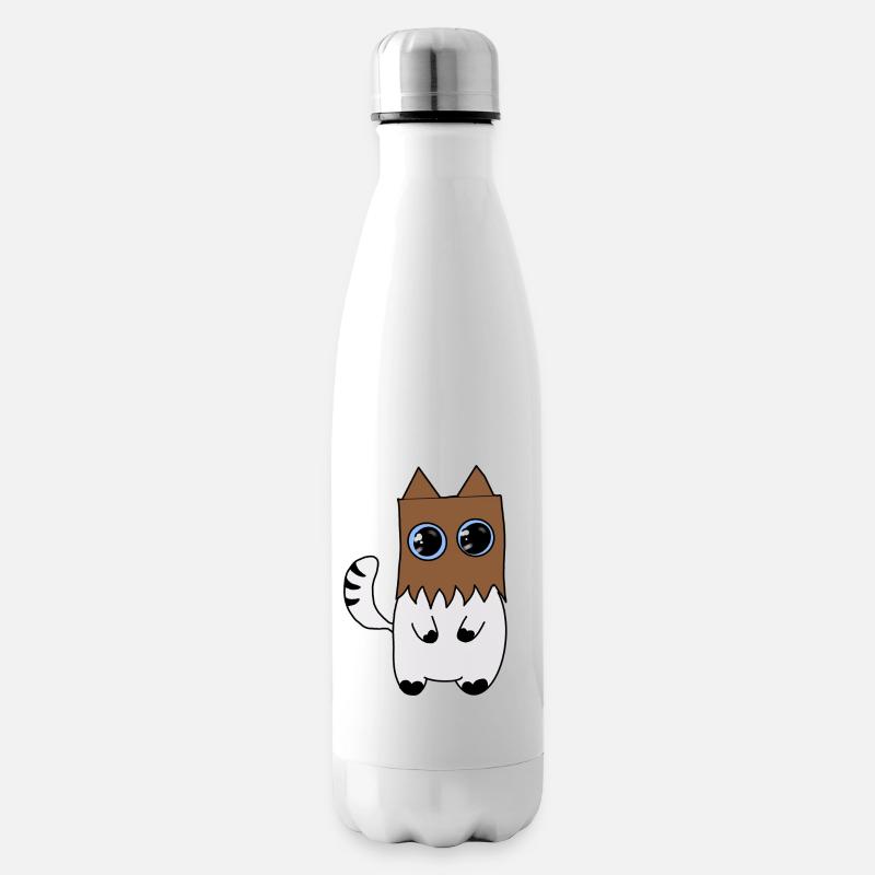 Chat - Bouteille isotherme - blanc