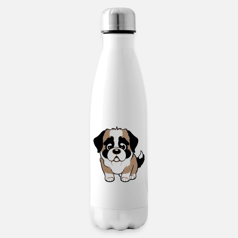 bernhardiner hund - Isolierflasche - Weiß