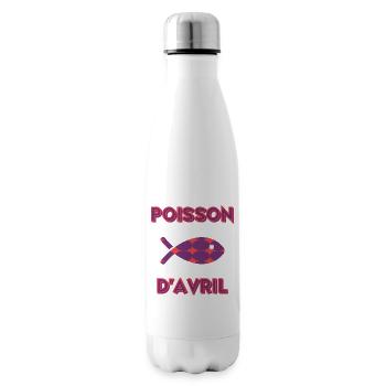 FISH. SARDINE. APRIL FOOL - Insulated Water Bottle - white - Right