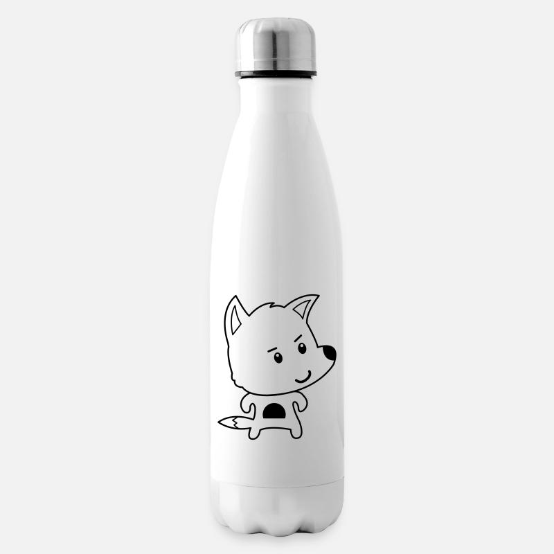 fuchs comic - Isolierflasche - Weiß