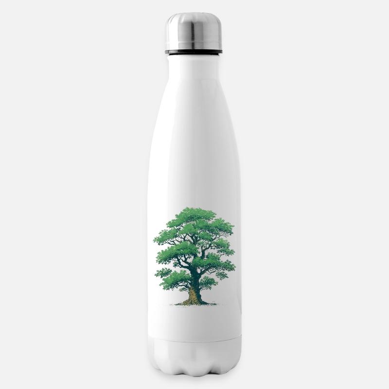 Baum - Isolierflasche - Weiß