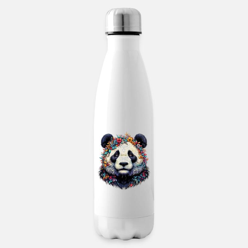Panda - Isolierflasche - Weiß