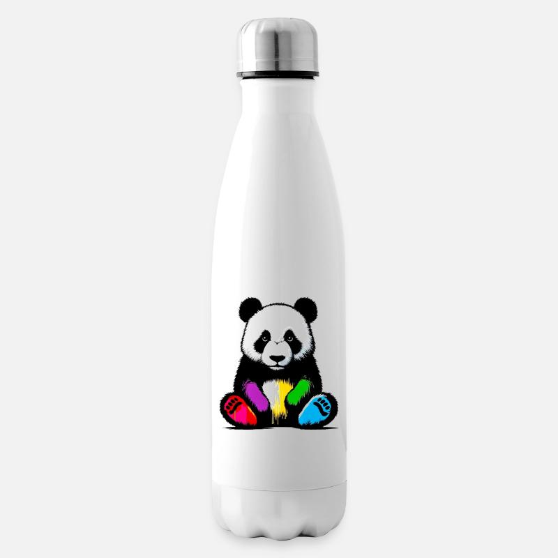 Panda - Isolierflasche - Weiß