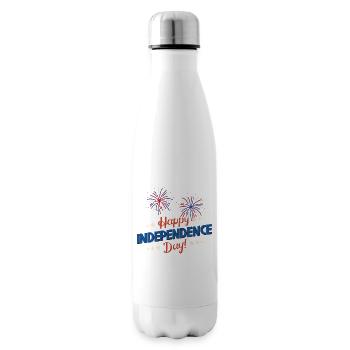 4 of july, happy independence day - Insulated Water Bottle - white - Right