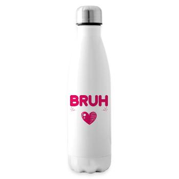 Bruh Formerly Known Funny Bruh Meme Mom Mom - Insulated Water Bottle - white - Right