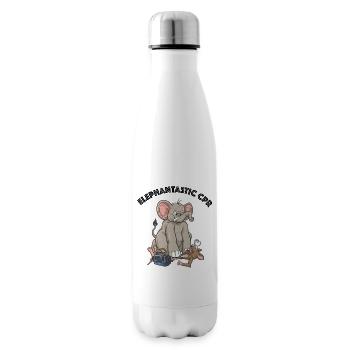 CPR Cartoon - Elephantasric CPR - Isolierflasche - Weiß - Rechts