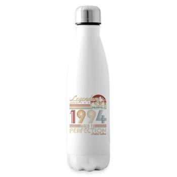 Legendary Since 1994 Vintage Birthday Gift - Insulated Water Bottle - white - Right