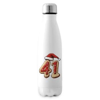 Biscuit de Noël à 41 chiffres - Bouteille isotherme - blanc - Droite