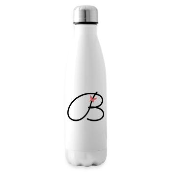 Lettre B Lettre initiale Papillon - Bouteille isotherme - blanc - Droite