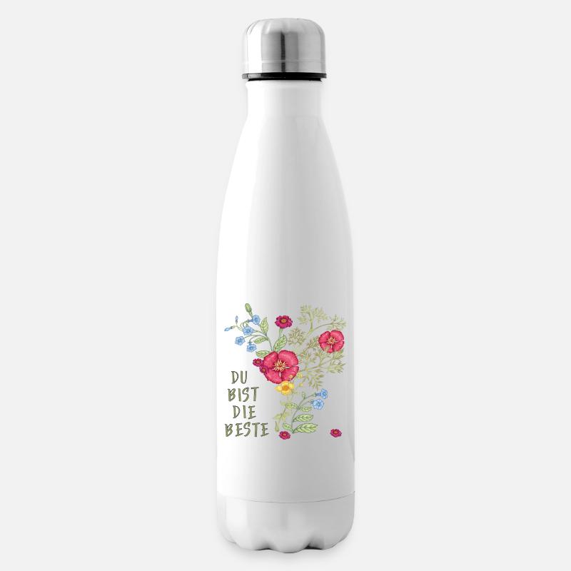 Du bist die Beste - Isolierflasche - Weiß