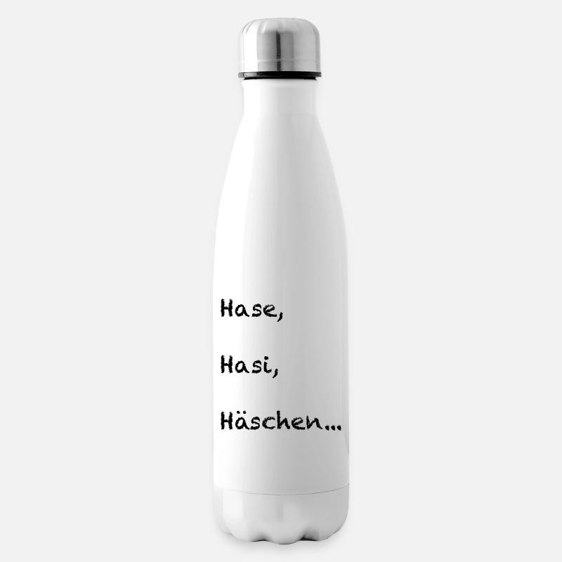 Hase, Hasi, Häschen - Isolierflasche - Weiß
