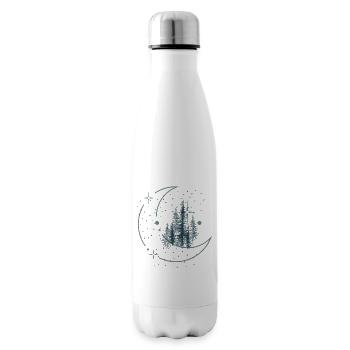 Night sky over the forest - Insulated Water Bottle - white - Right