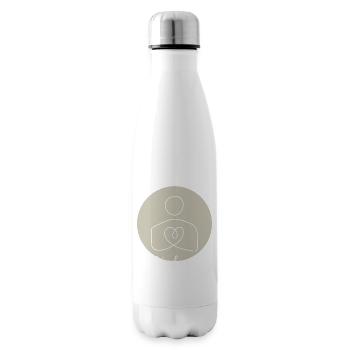 Herzlinie der Freundlichkeit - Isolierflasche - Weiß - Rechts
