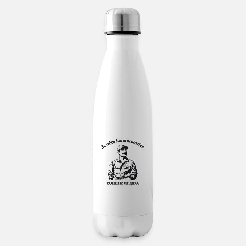 Mit Problemen umgehen wie ein Profi - Isolierflasche - Weiß