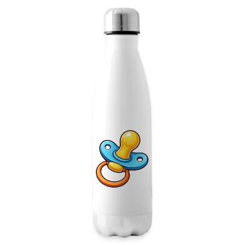 Pacifier Cartoon Baby - Insulated Water Bottle - white - Right